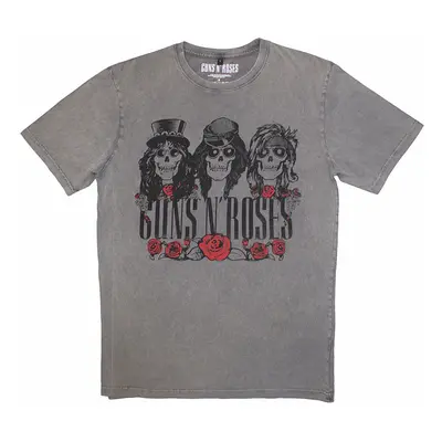 Guns N Roses tričko, Hell Group Stone Wash Grey, pánské