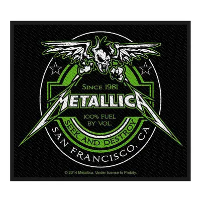 Metallica nášivka 100 x100 mm, Fuel