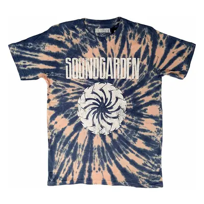 Soundgarden tričko, Logo Swirl Dip Dye Wash Blue, pánské