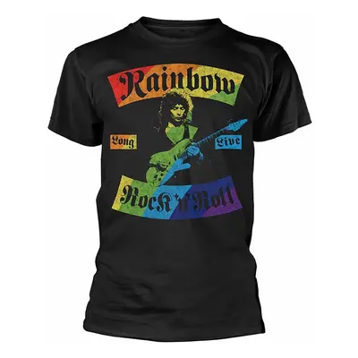 Rainbow tričko, Long Live Rnr Rainbow Black, pánské