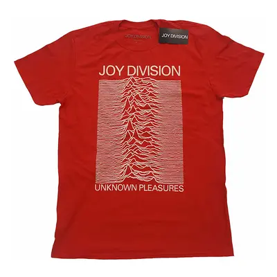 Joy Division tričko, Unknown Pleasures White On Red, pánské