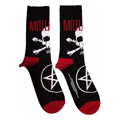 Motley Crue ponožky, Skull & Crossbones Black, unisex