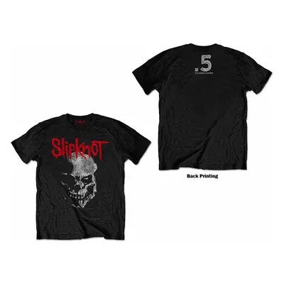 Slipknot tričko, Gray Chapter Skull BP Black, pánské