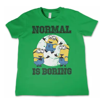 Despicable Me tričko, Normal Life Is Boring Kids Green, dětské