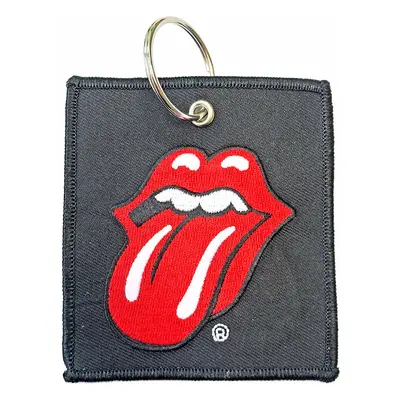 Rolling Stones polyester & metal klíčenka 80 x 90 mm, Classic Tongue