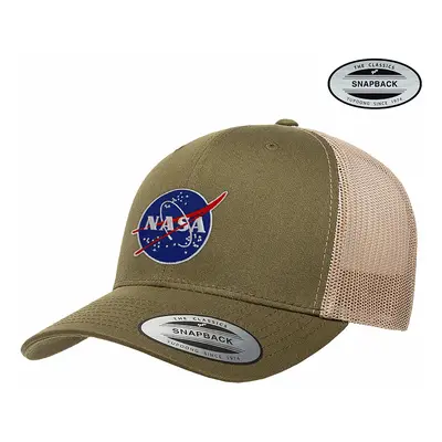 NASA kšiltovka, NASA Insignia Premium Trucker Olive Khaki Onesize, unisex