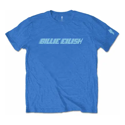 Billie Eilish tričko, Blue Racer Logo, pánské