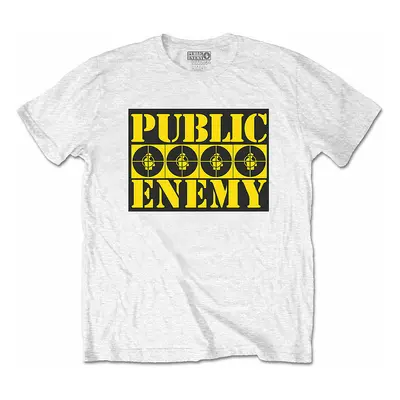 Public Enemy tričko, Four Logos White, pánské