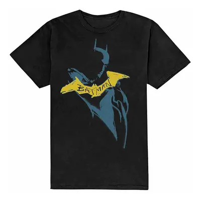 Batman tričko, The Batman Yellow Sketch Black, pánské