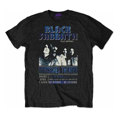 Black Sabbath tričko, Deutsches &#039;73&#039; Eco-Tee Black, pánské