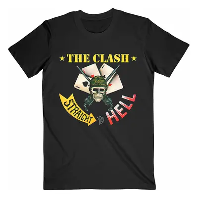 The Clash tričko, Straight To Hell Single Black, pánské