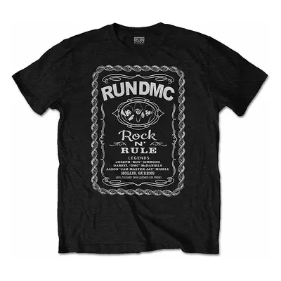 Run DMC tričko, Rock N´ Rule Whiskey Label, pánské