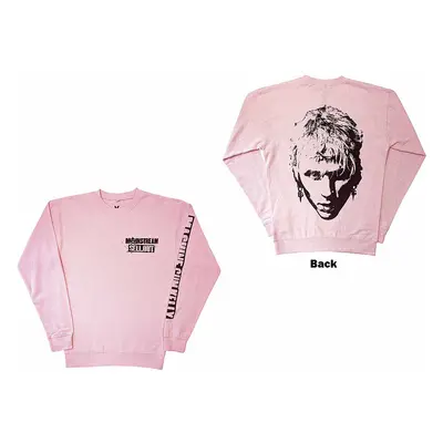 Machine Gun Kelly mikina, Pink Face Sweatshirt Sleeve Print BP Pink, pánská