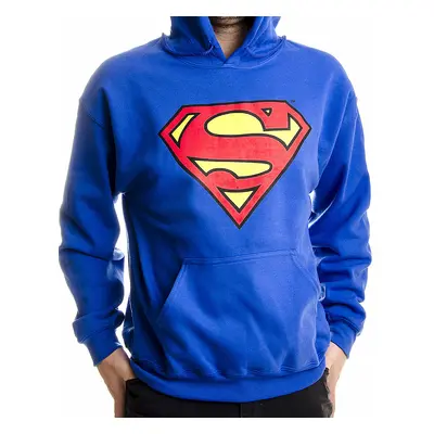 Superman mikina, Shield Hoodie Blue, pánská