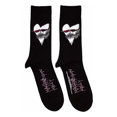 Machine Gun Kelly ponožky, Heart Face Black, unisex