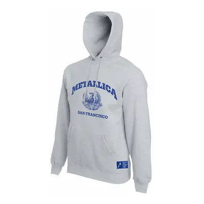 Metallica mikina, San Francisco Pullover Hoodie Grey, pánská