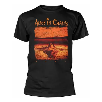 Alice in Chains tričko, Distressed Dirt BP Black, pánské