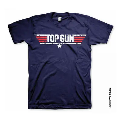 Top Gun tričko, Distressed Logo, pánské