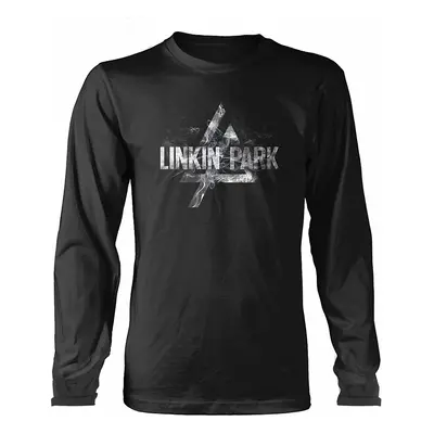 Linkin Park tričko dlouhý rukáv, Smoke Logo Black, pánské