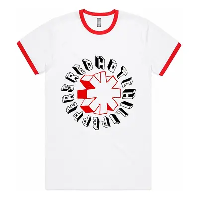 Red Hot Chili Peppers tričko, Hand Drawn Ringer White, pánské