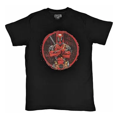 Deadpool tričko, Deadpool Arms Crossed Black, pánské