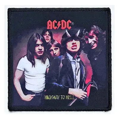 AC/DC tkaná nášivka/nažehlovačka PES 86 x 86 mm, Highway to Hell