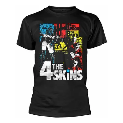 4 Skins tričko, The Good The Bad & The 4 Skins Black, pánské