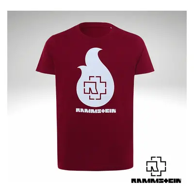 Rammstein tričko, Flamme Burgundy Red, dětské