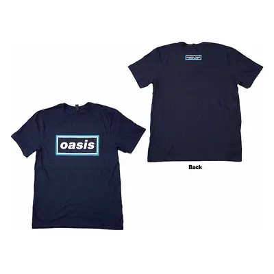 Oasis tričko, Maine Road Event Logo BP Navy Blue, pánské