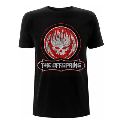 The Offspring tričko, Distressed Skull Black, pánské