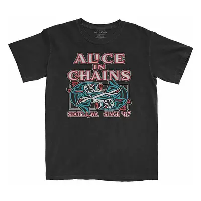 Alice in Chains tričko, Totem Fish Black, pánské