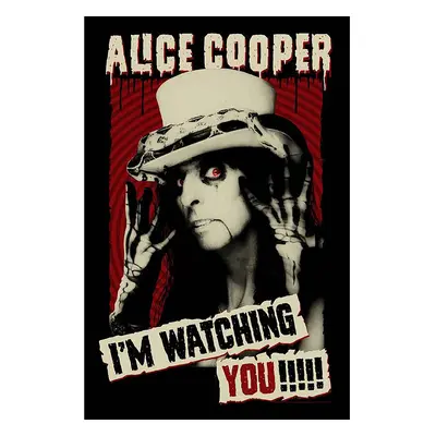 Alice Cooper textilní banner PES 70cm x 106cm, I&#039;m Watching You