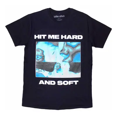 Billie Eilish tričko, Hit Me Hard And Soft Negative Navy Blue, pánské