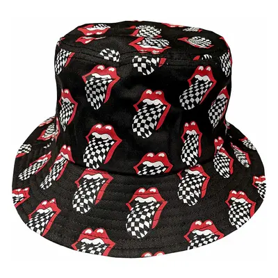 Rolling Stones klobouk, Checker Tongue Pattern Charcoal Grey, unisex