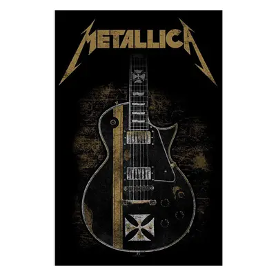 Metallica textilní banner 70cm x 106cm, Hetfield Guitar Black