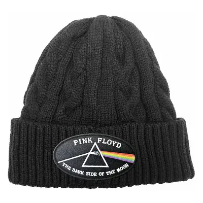 Pink Floyd zimní kulich, DSOTM Black Border Cable Knit