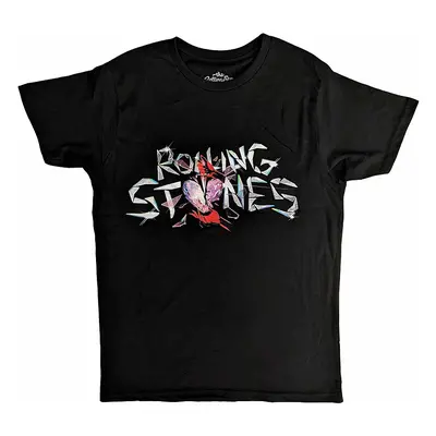 Rolling Stones tričko, Hackney Diamonds Glass Logo Black, pánské