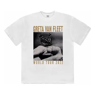 Greta Van Fleet tričko, World Tour Butterfly White, pánské