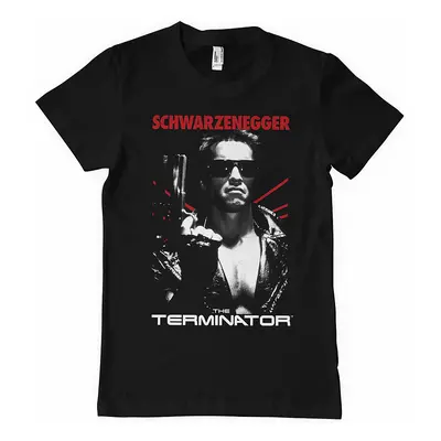 Terminator tričko, Schwarzenegger Poster Black, pánské