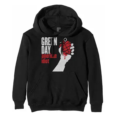 Green Day mikina, American Idiot Hoodie Black, pánská