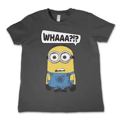 Despicable Me tričko, Whaaa?!? Kids Dark Grey, dětské