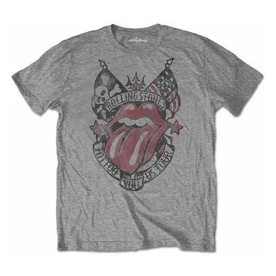 Rolling Stones tričko, Tattoo You US Tour Grey, pánské