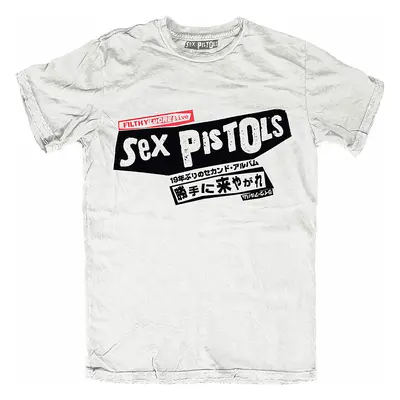 Sex Pistols tričko, Filthy Lucre Japan BP White, pánské