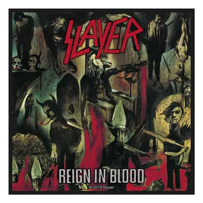 Slayer nášivka PES 100x100 mm, Reign In Blood