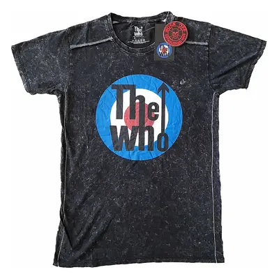 The Who tričko, Target Logo Snow Wash Black, pánské