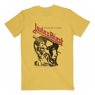 Judas Priest tričko, Stained Class Vintage Head Yellow, pánské