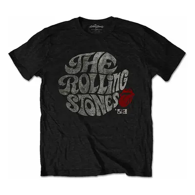 Rolling Stones tričko, Swirl Logo ´82 Eco-Tee Black, pánské