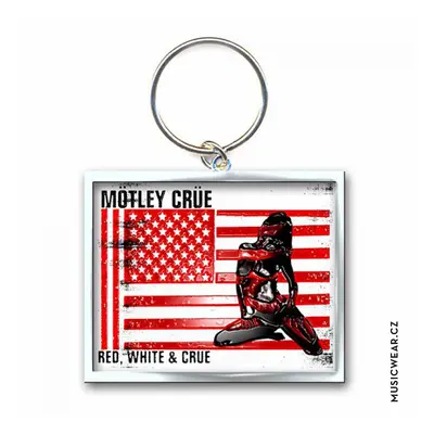 Motley Crue klíčenka, Red White & Crue Logo