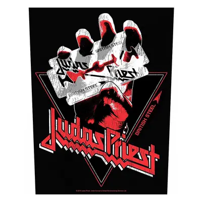 Judas Priest nášivka na záda 30x27x36 cm, British Steel Vintage