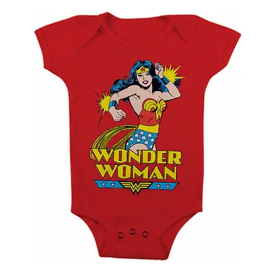 Wonder Woman kojenecké body tričko, Baby Body Red, dětské